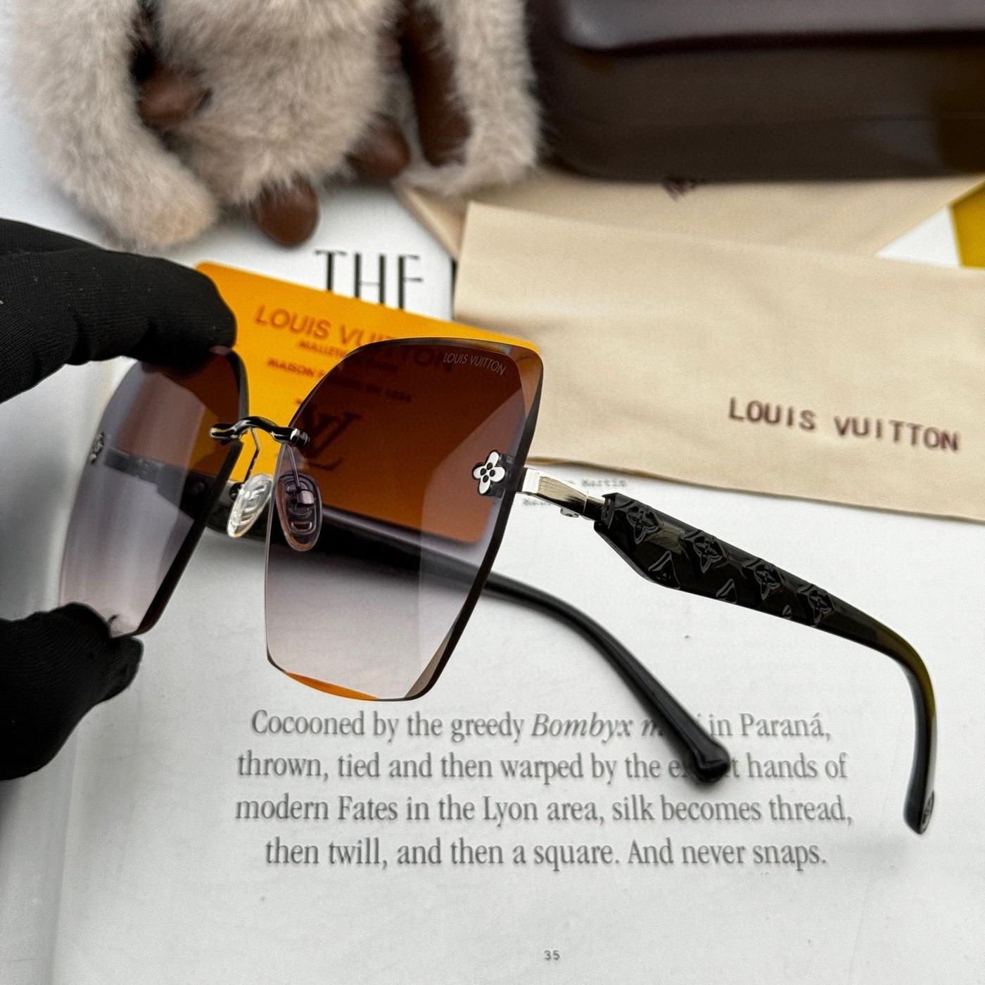 Alternative view of  LV Rimless Design Square Sunglasses