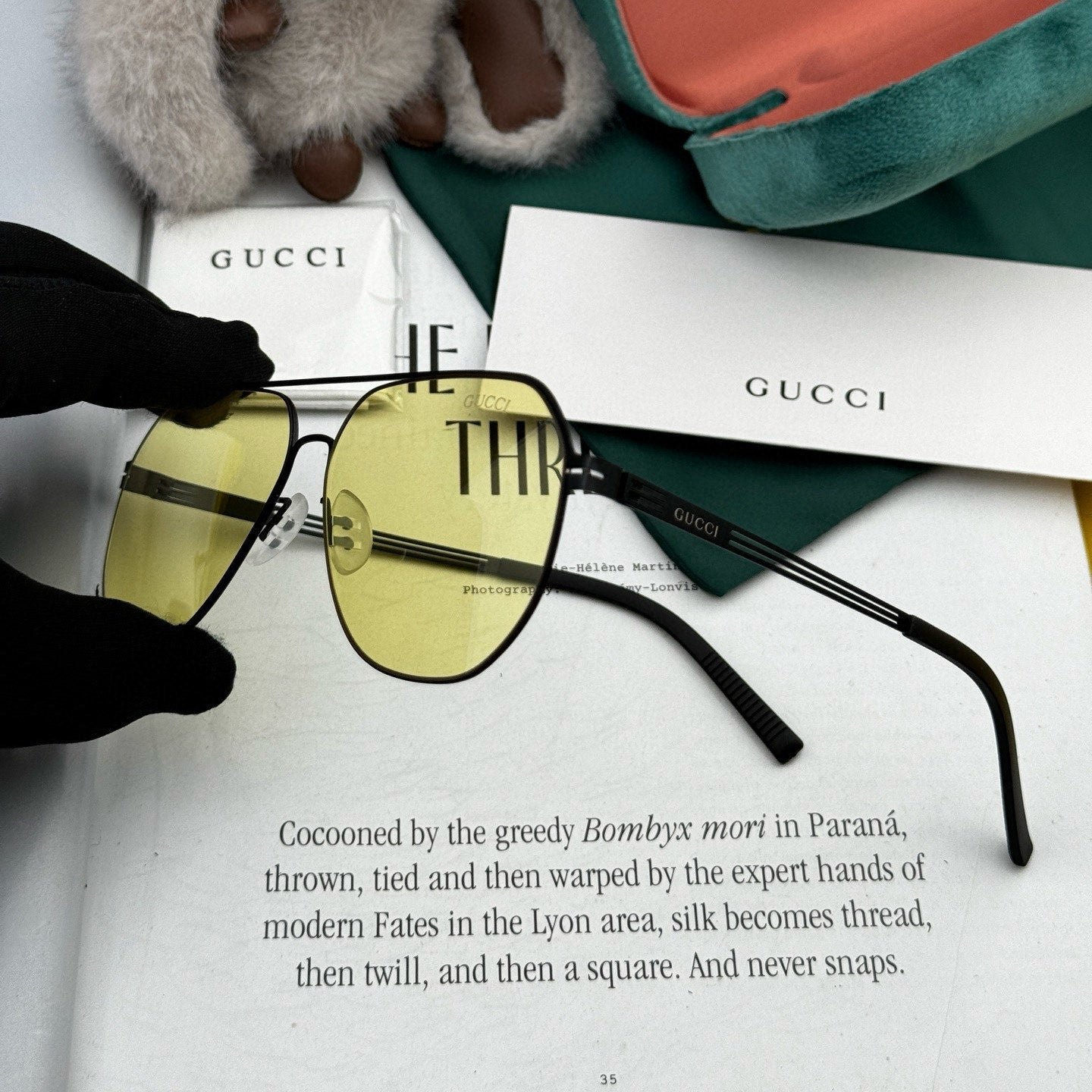 Gucci Black Frame Sunglasses