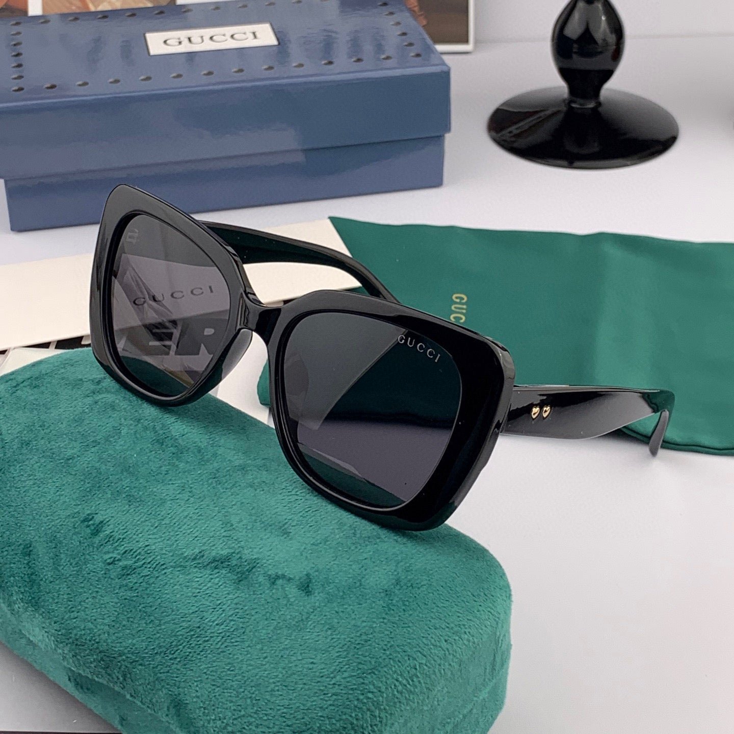 Alternative view of SQUARE FRAME SUNGLASSES G1386 IN ACETATE