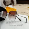 LV Rose Gold Rimless Square Gradient Sunglasses