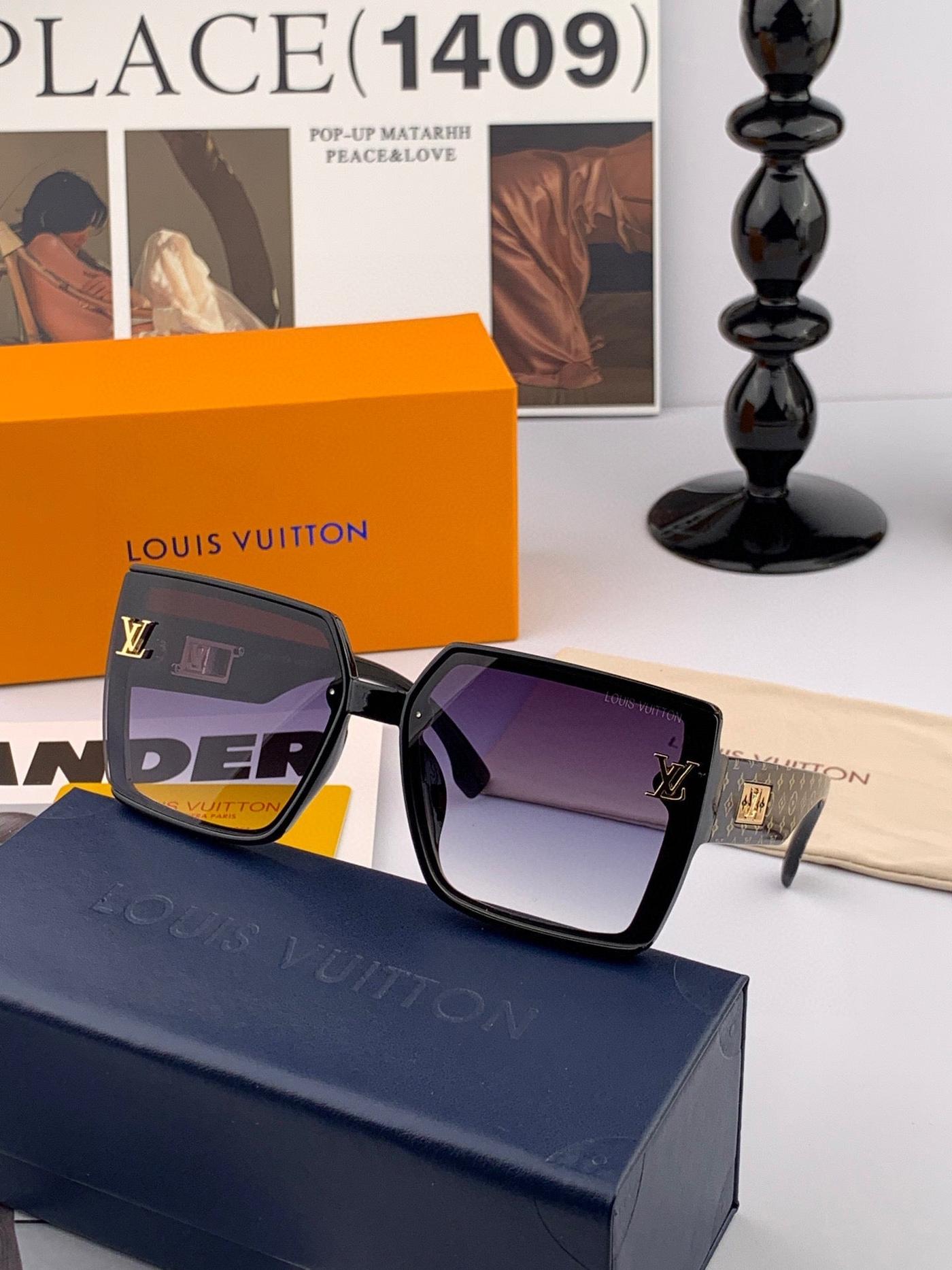 Alternative view of LV Beige Two-Tone Square Gradient Sunglasses