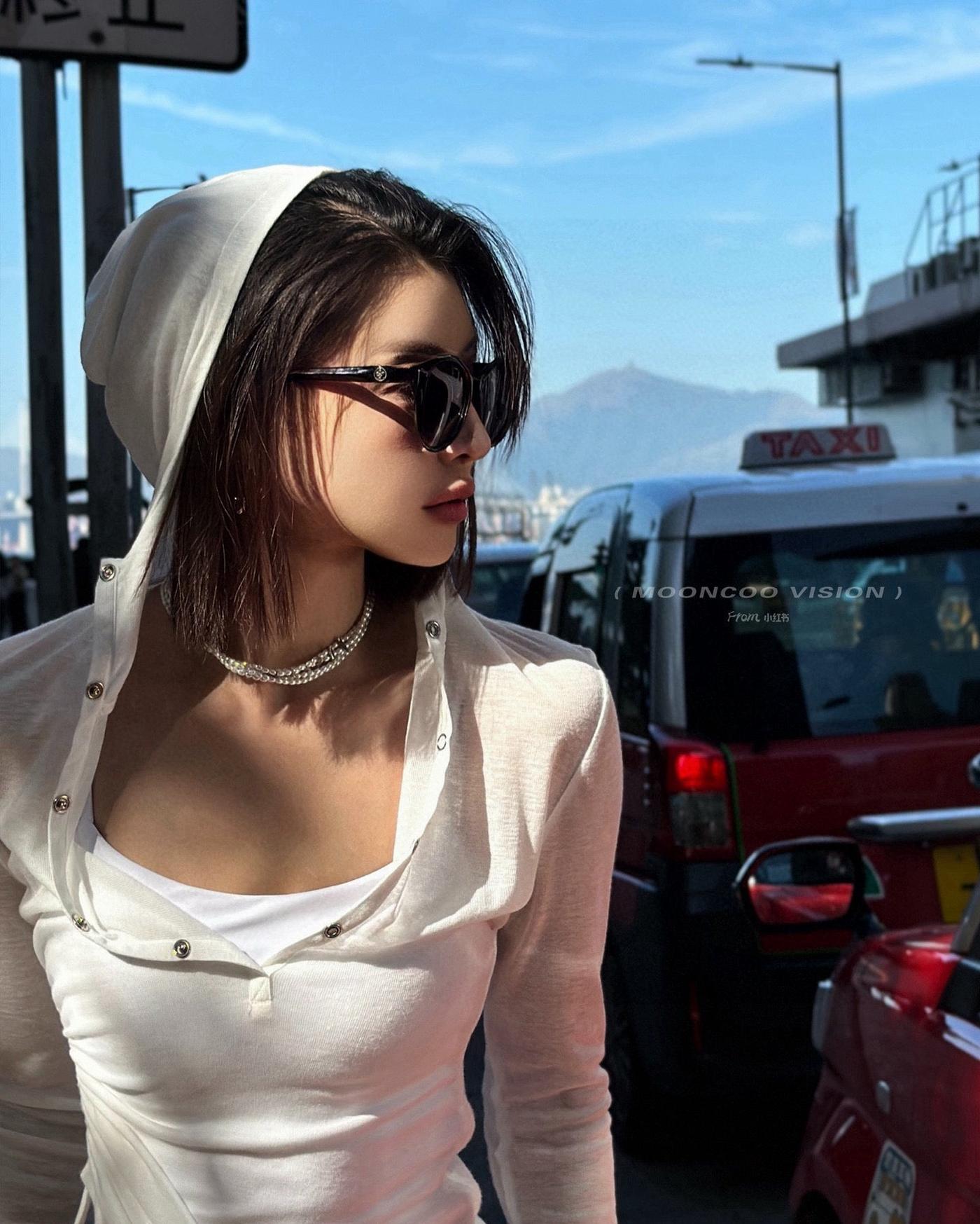 LV Light Taupe Round Retro Sunglasses - Image 8