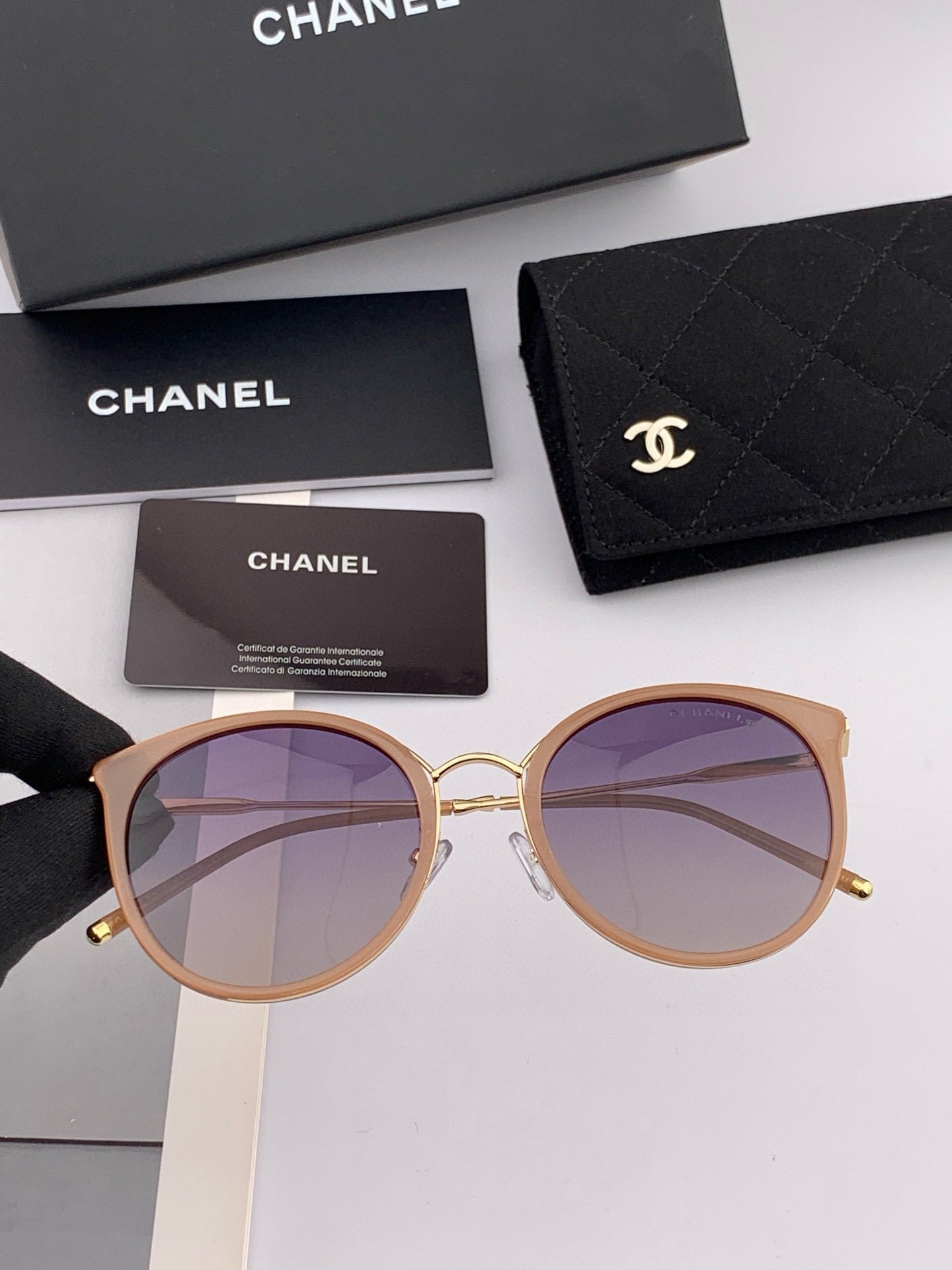 CHANEL CAT EYE SUNGLASSES CH7827 IN ACETATE FRAME METAL - Image 4