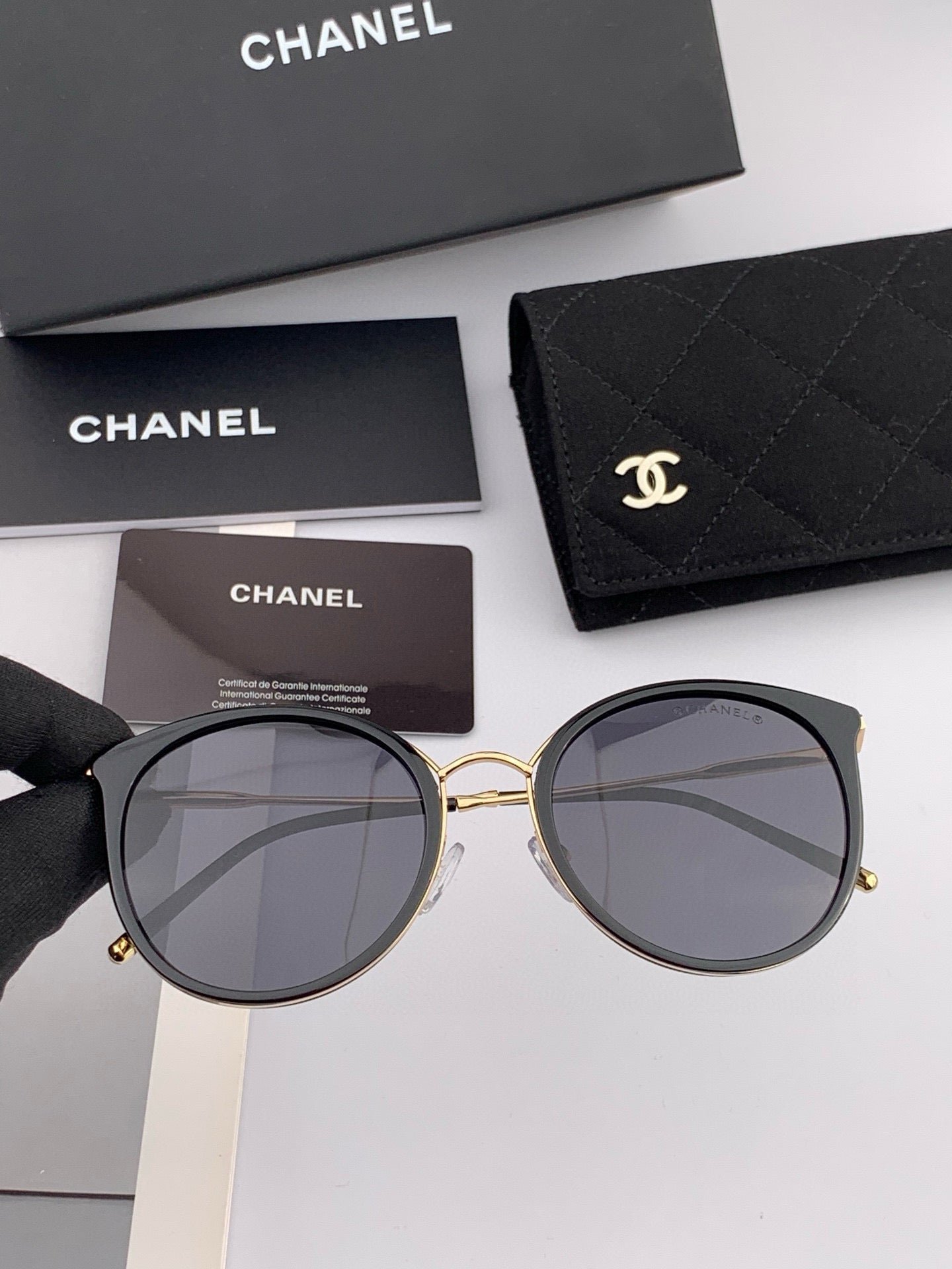CHANEL CAT EYE SUNGLASSES CH7827 IN ACETATE FRAME METAL - Image 5