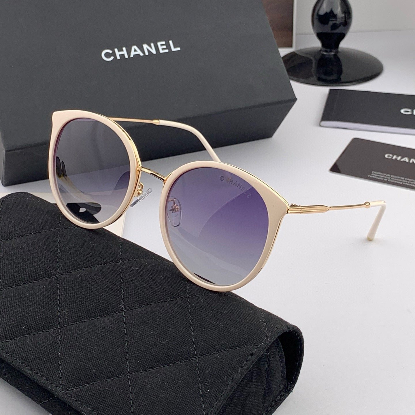 CHANEL CAT EYE SUNGLASSES CH7827 IN ACETATE FRAME METAL