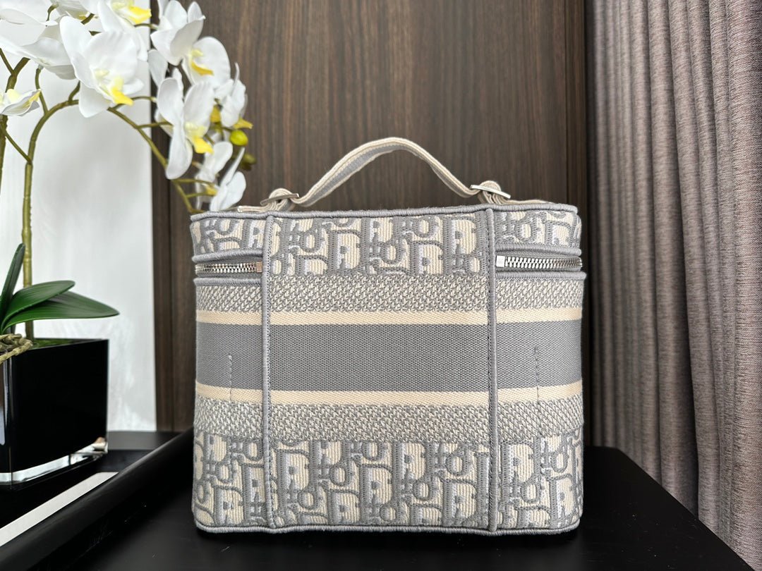 Alternative view of Dior Vanity 25 Grey Oblique Canvas Bag