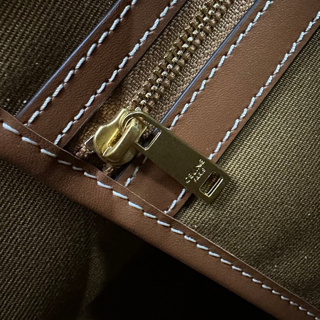 Celine Cabas 26 Tan Canvas Tote - Image 8
