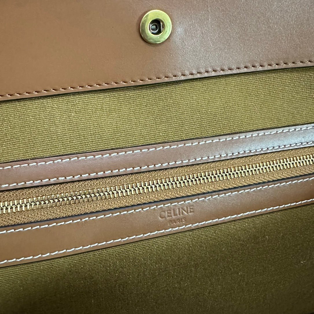 Alternative view of Celine Cabas 31 Tan Canvas Tote