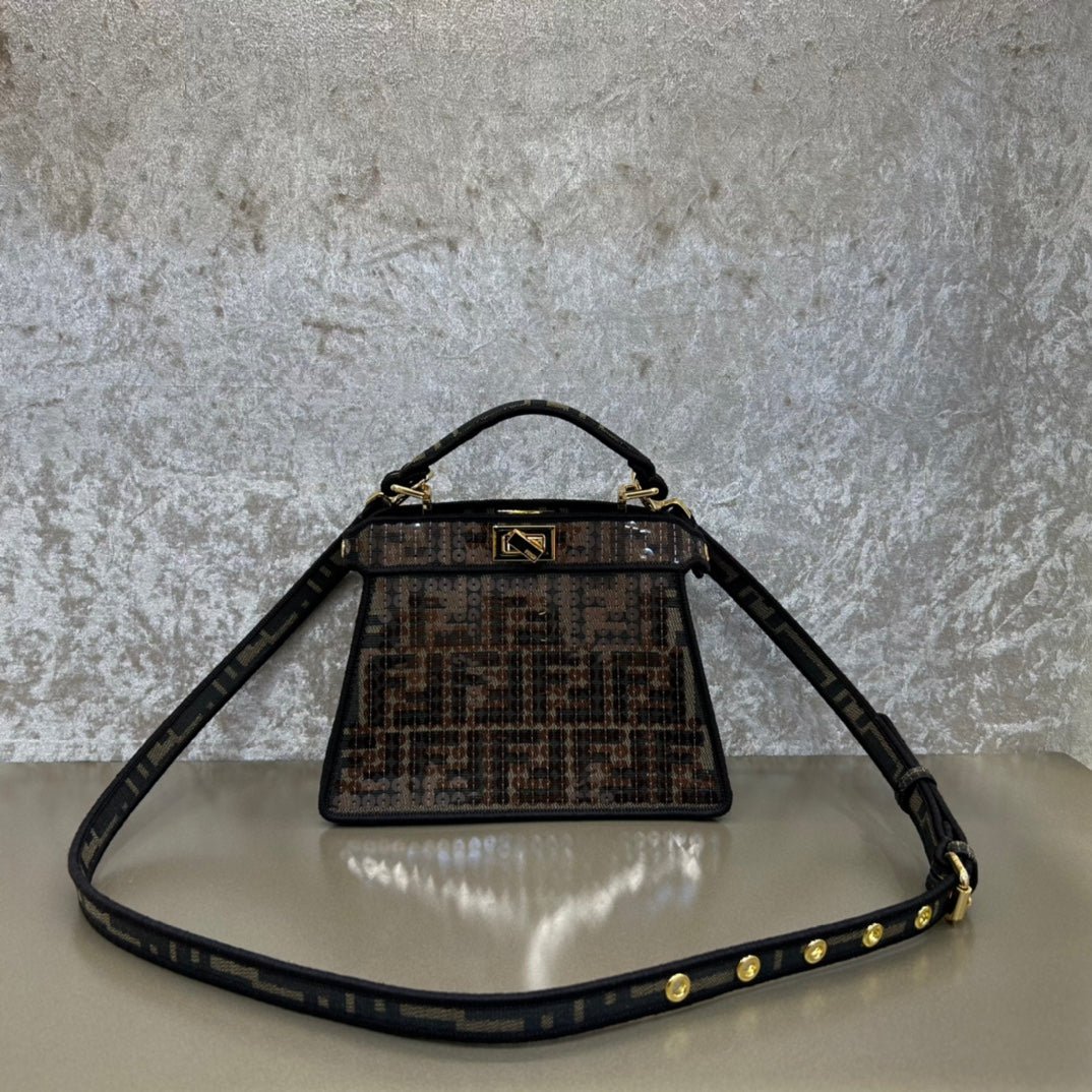 Alternative view of Fendi Peekaboo Iseeu 20 Chocolate Mix Black Nappa