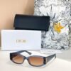 Dior Grey Rectangular Brown Sunglasses