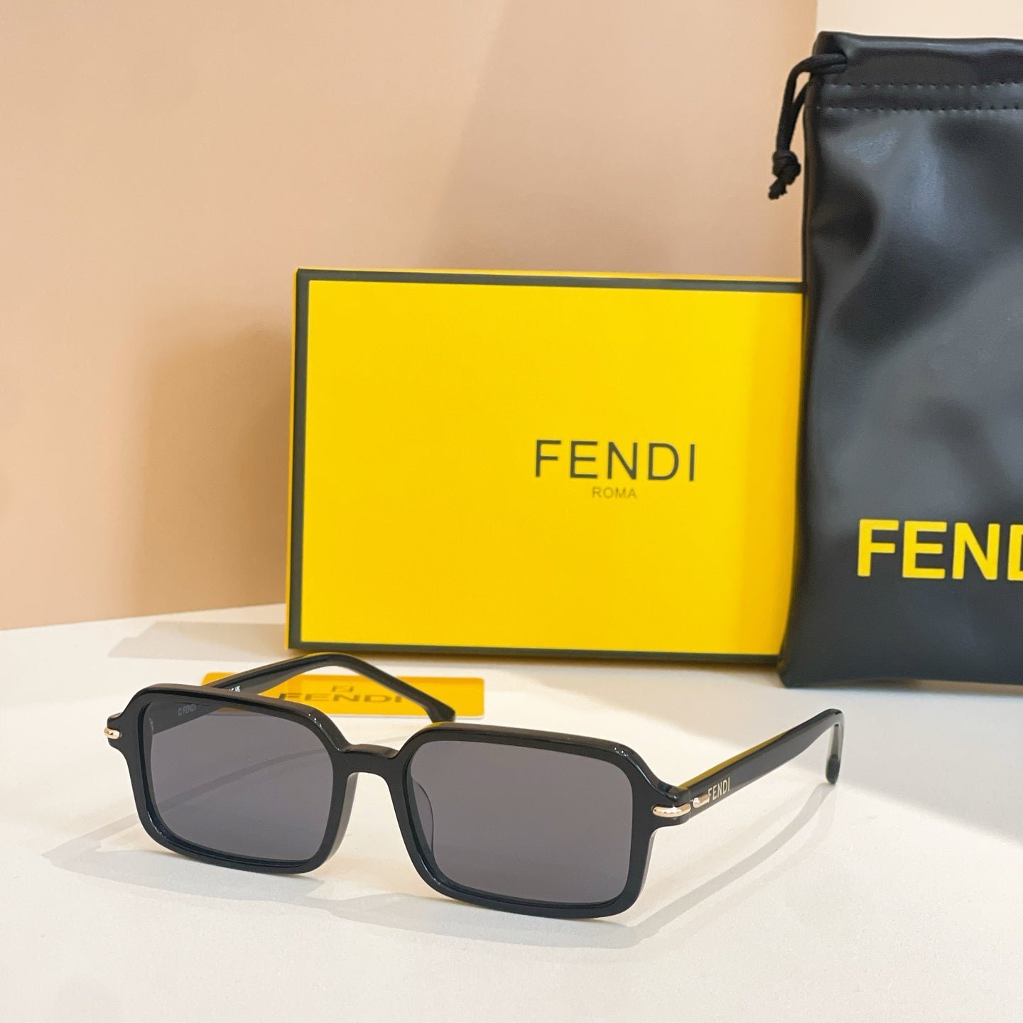 Alternative view of FENDI Acetate Fiber Transparent Frame Sunglasses