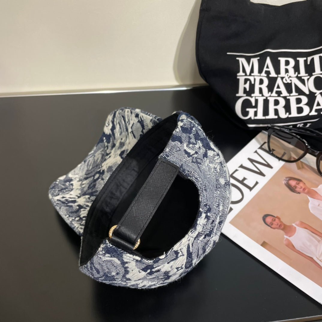 LV Marble Colorful Jacquard Print Cap - Image 9