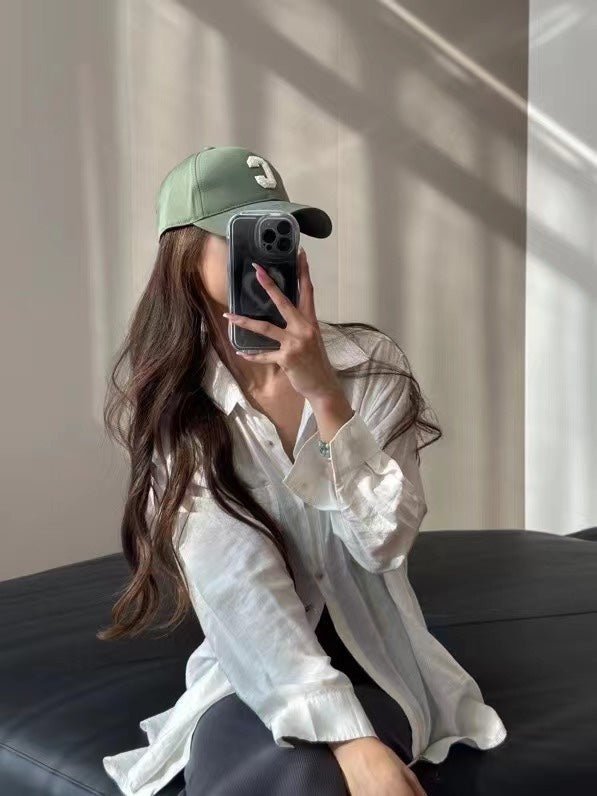 Celine C Logo Green Cotton Baseball Cap - Image 9