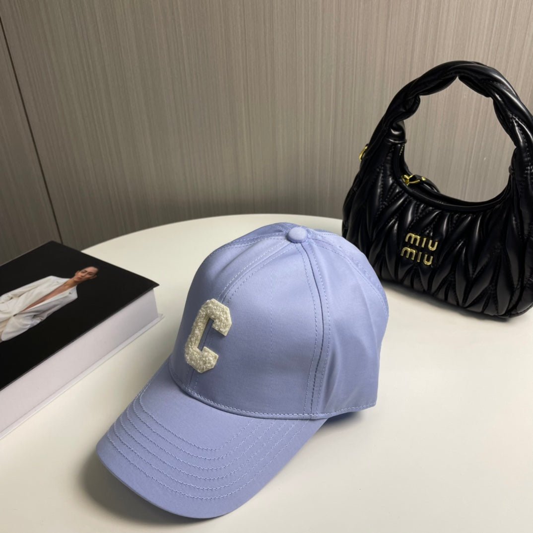 Celine Light Purple Cotton C Baseball Cap - Image 4