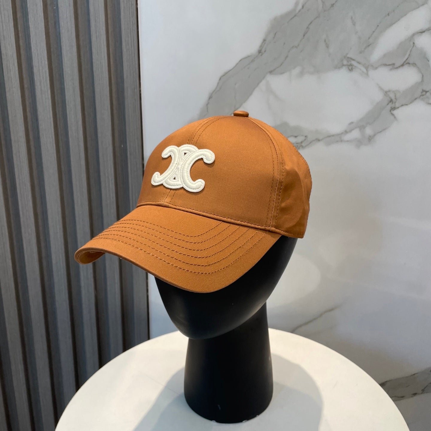 Celine Triomphe Cotton Baseball Cap