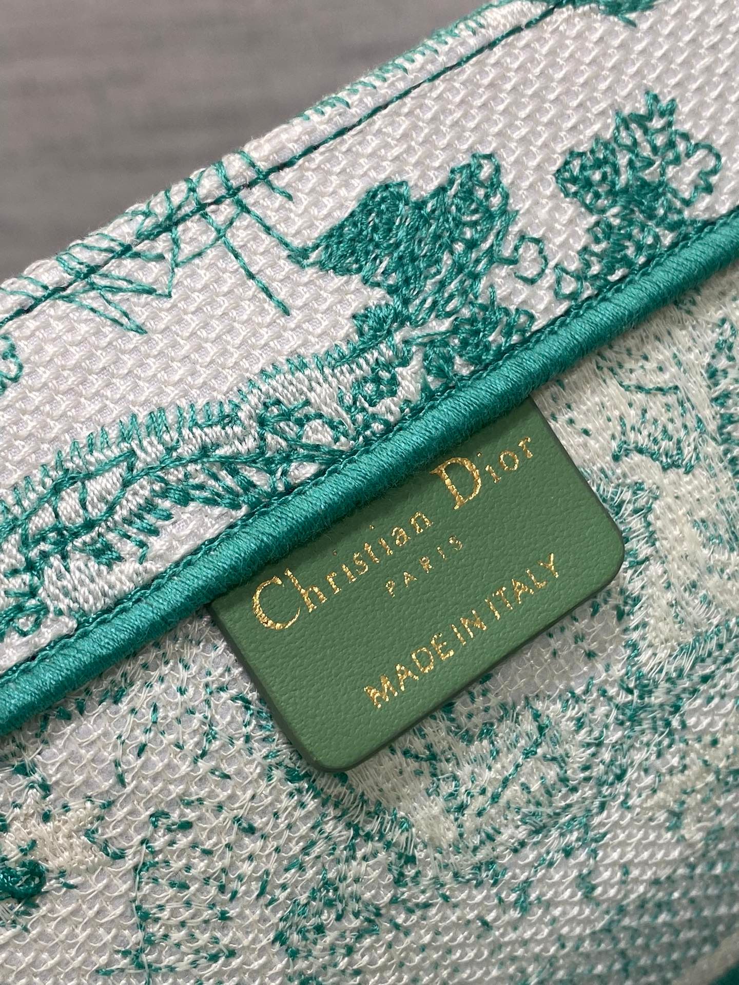 Dior Book Tote 36 Aquamarina Canvas Bag - Image 7