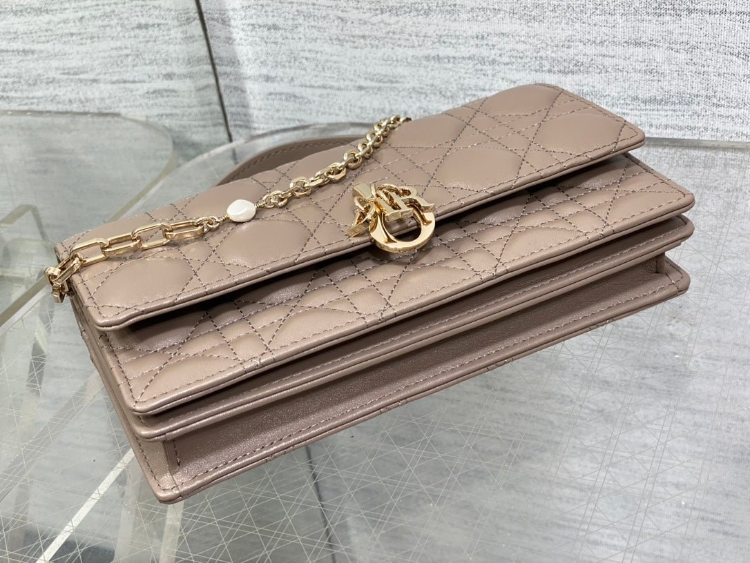 Dior My CD Mini 21 Dark Brown Patent Lambskin - Image 4