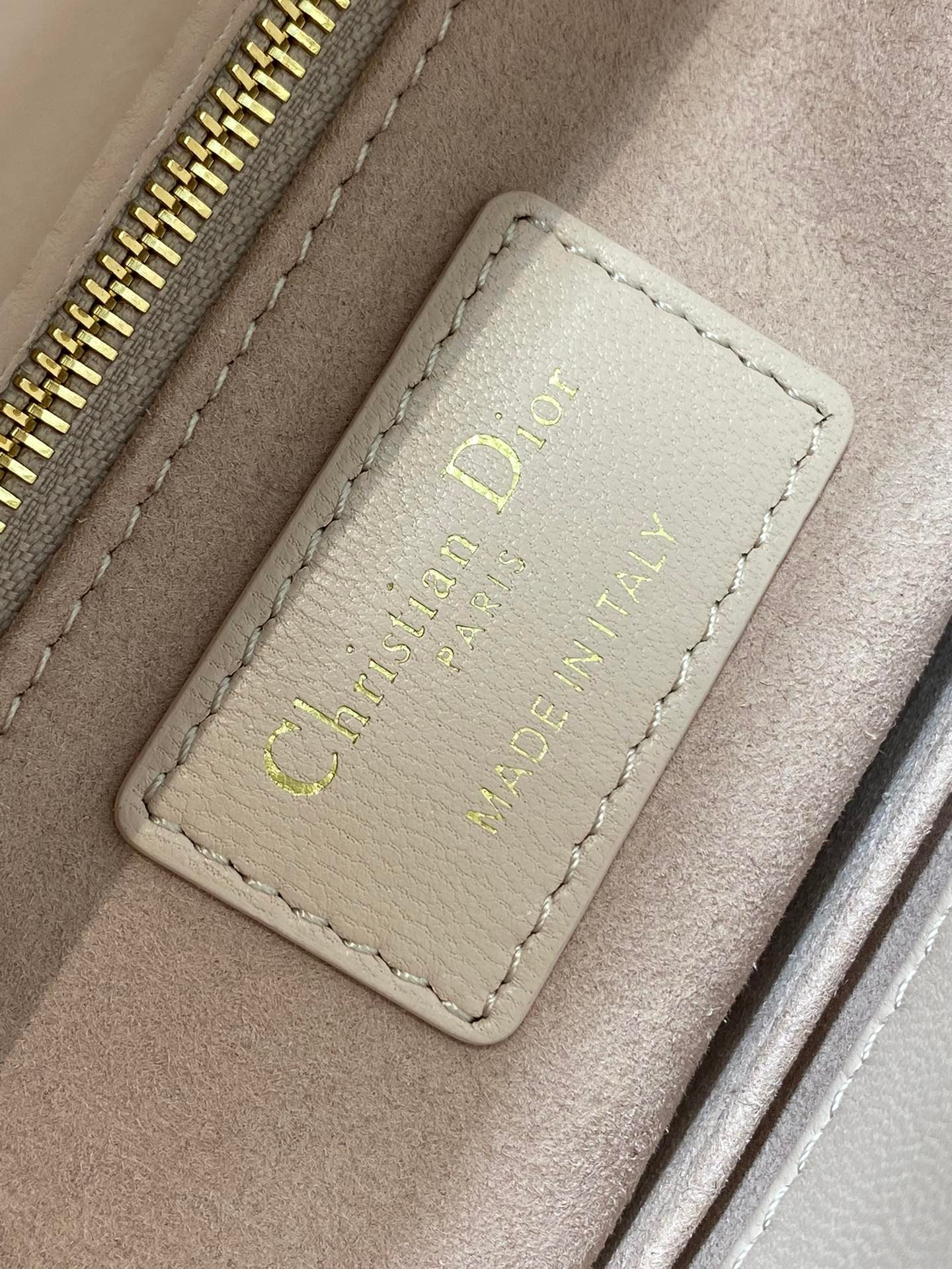 Alternative view of Dior Small Lady 20 Pink White Lambskin