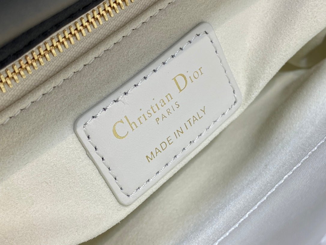 Alternative view of Dior Mini Lady 17 White Black Lambskin