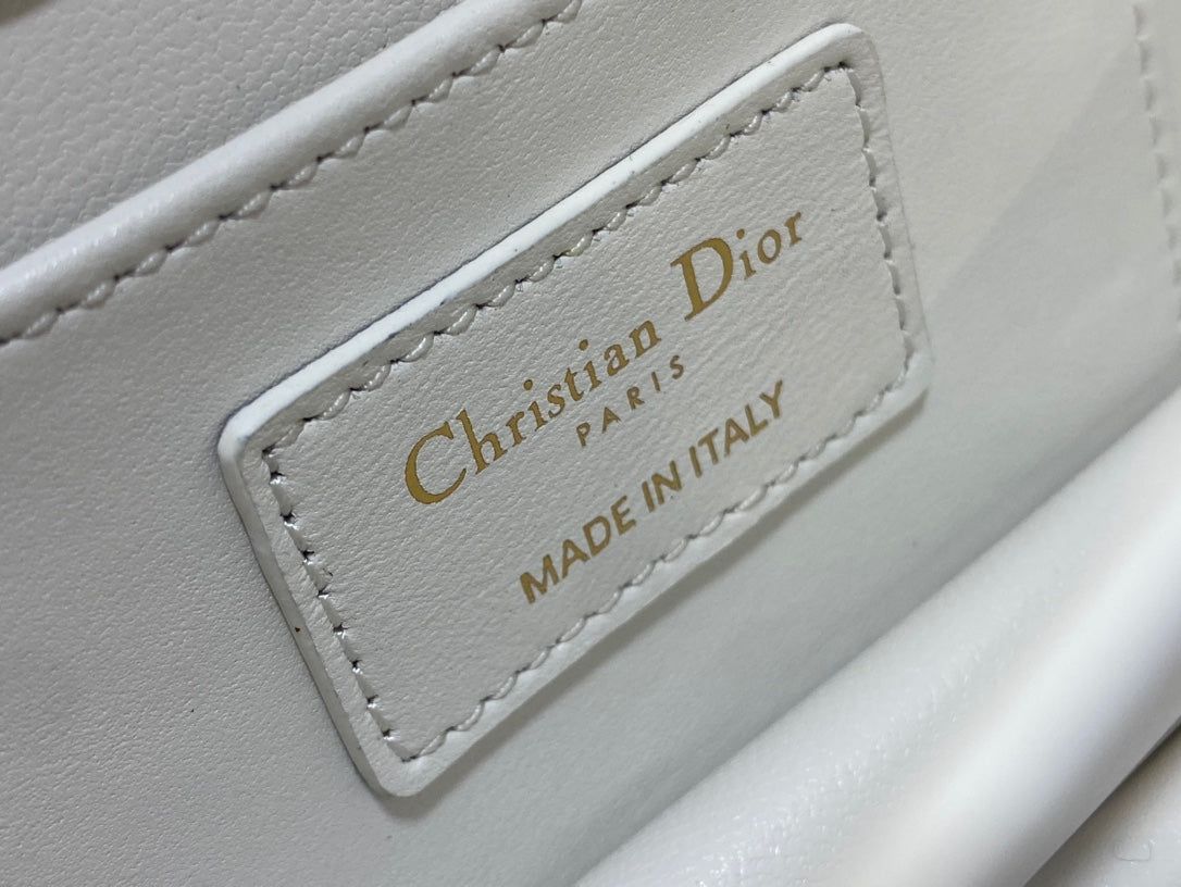 Dior Jolie Series White Lambskin Crossbody Bag - Image 7