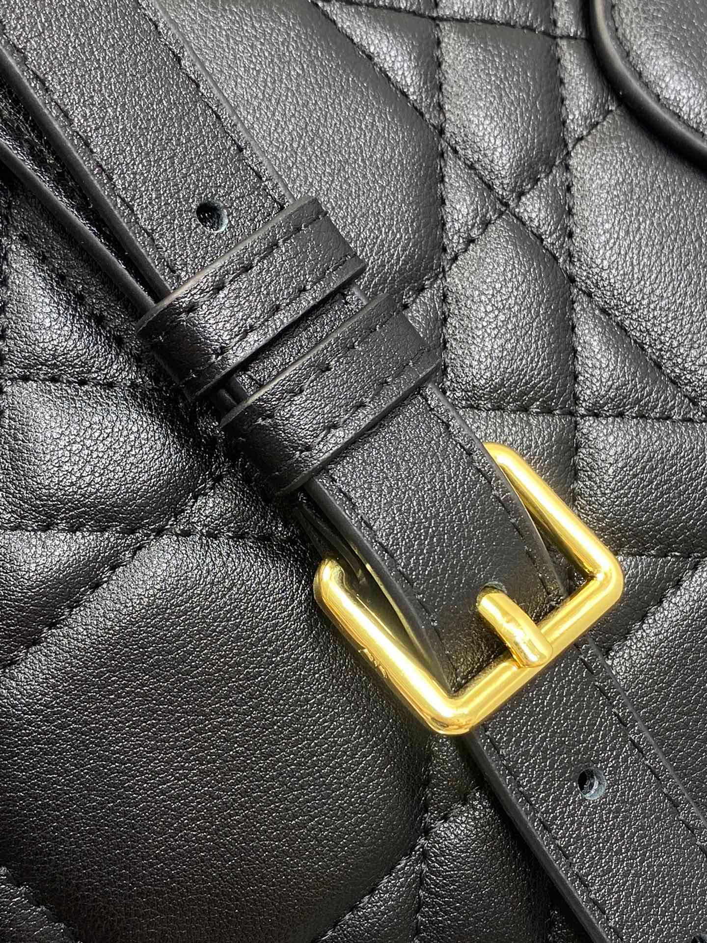 Dior Groove Series Black Lambskin Large Barrel Bag - Image 6