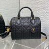 Dior Groove Series Black Lambskin Large Barrel Bag