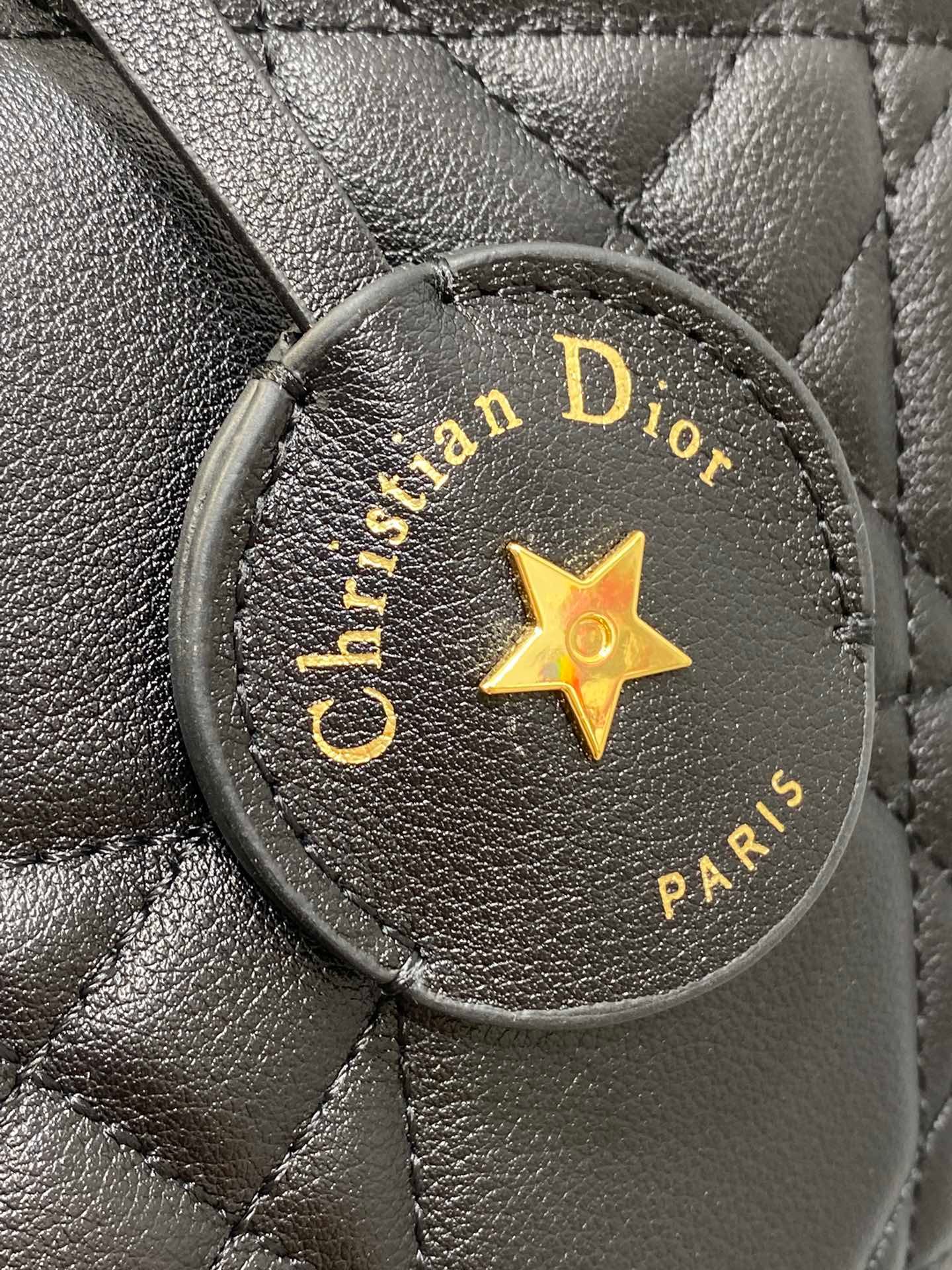 Dior Groove Series Black Lambskin Large Barrel Bag - Image 4
