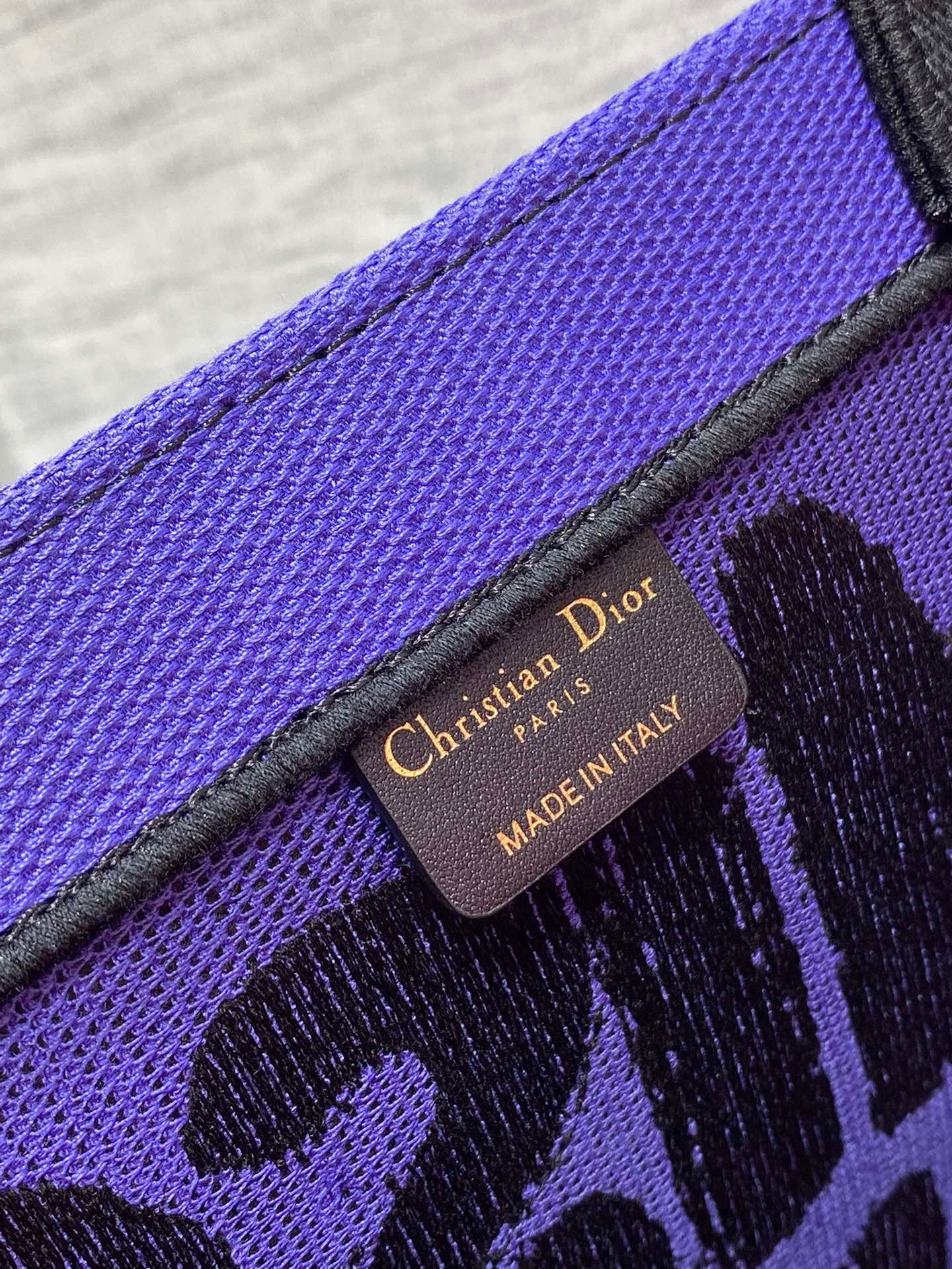 Dior Medium Book Tote Purple Pink Canvas Tote Bag - Image 6