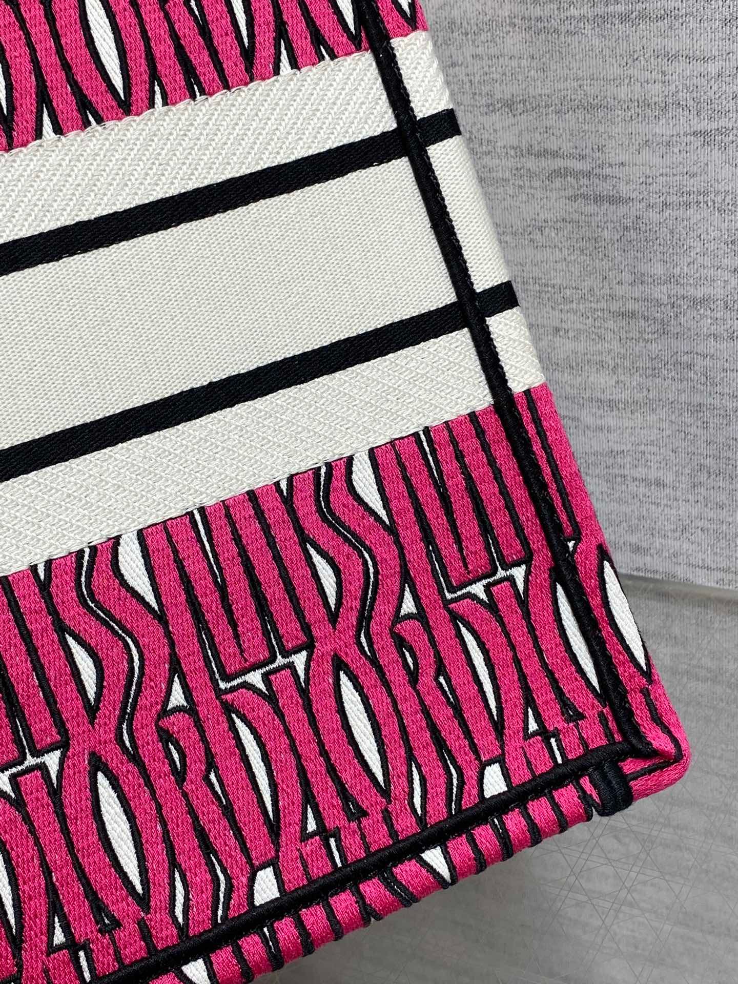Dior Miss Medium Tote Magenta Purple Canvas Tote - Image 7