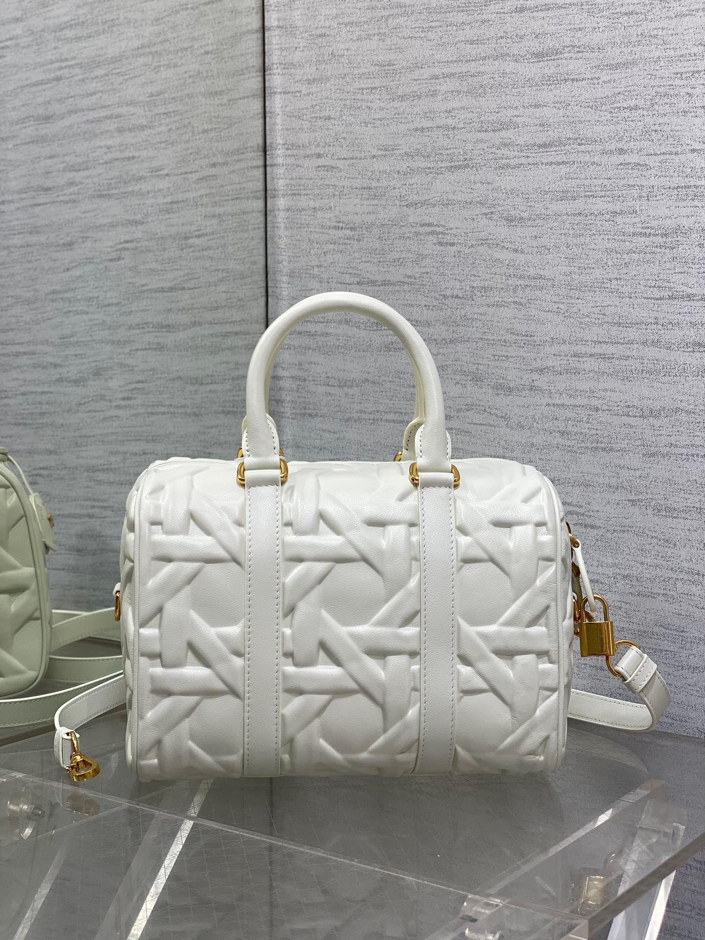 Alternative view of Dior Groove Large White Quilted Calfskin Bag