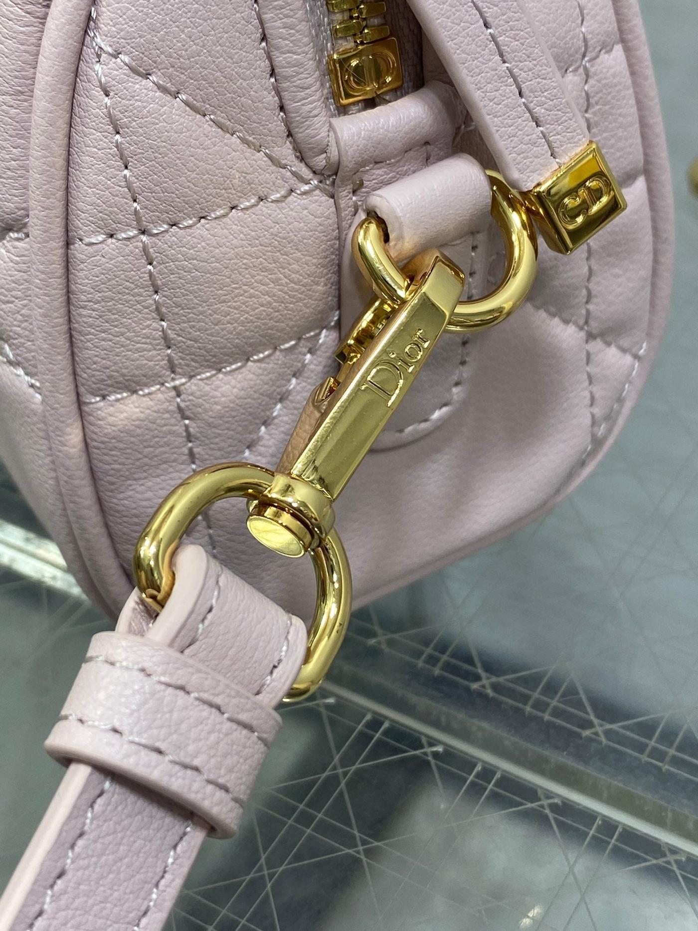 Dior Groove Series Light Pink Supple Lambskin Mini Bag - Image 8