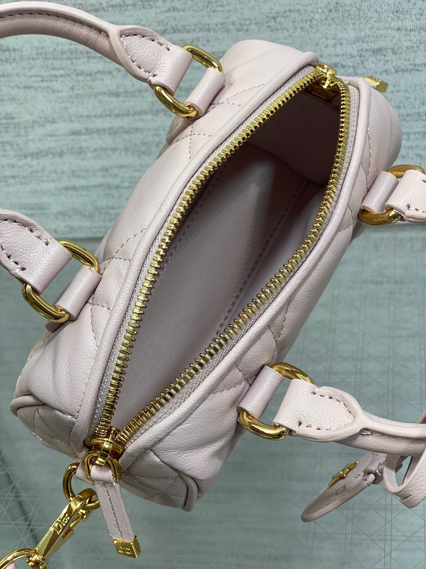 Dior Groove Series Light Pink Supple Lambskin Mini Bag - Image 9