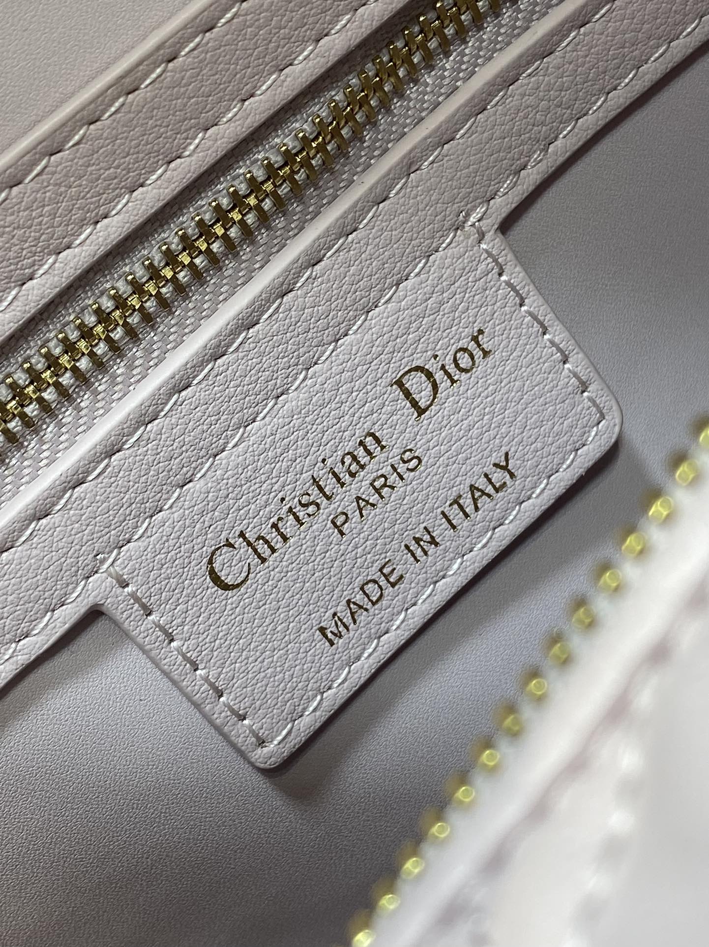 Dior Groove Series Light Pink Lambskin Large Barrel Bag - Image 6