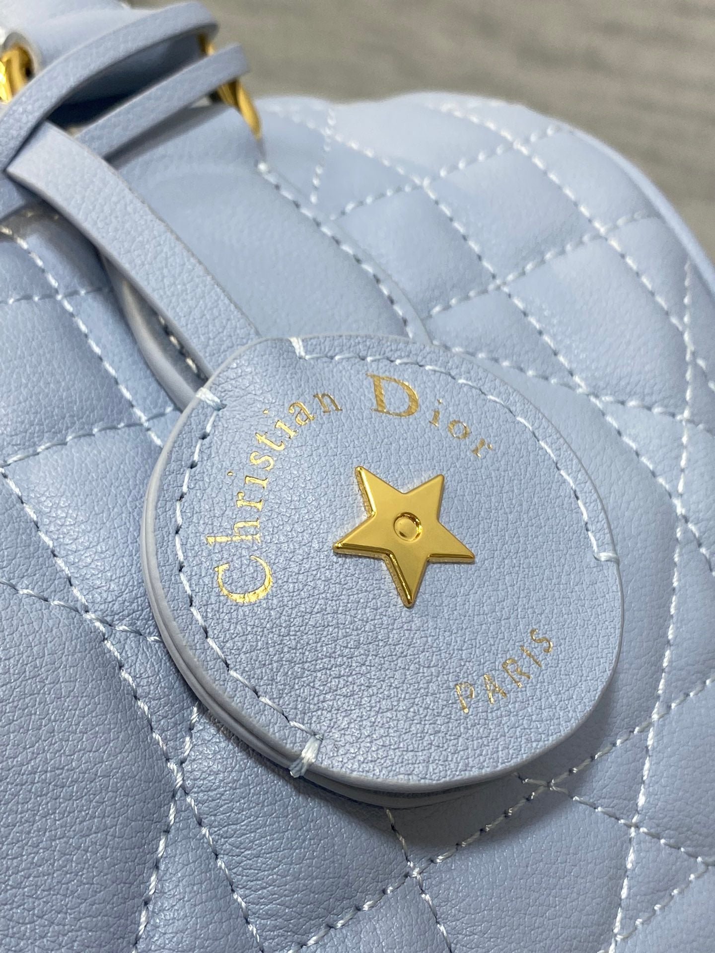 Dior Groove Series Light Blue Plush Lambskin Large Bag - Image 6