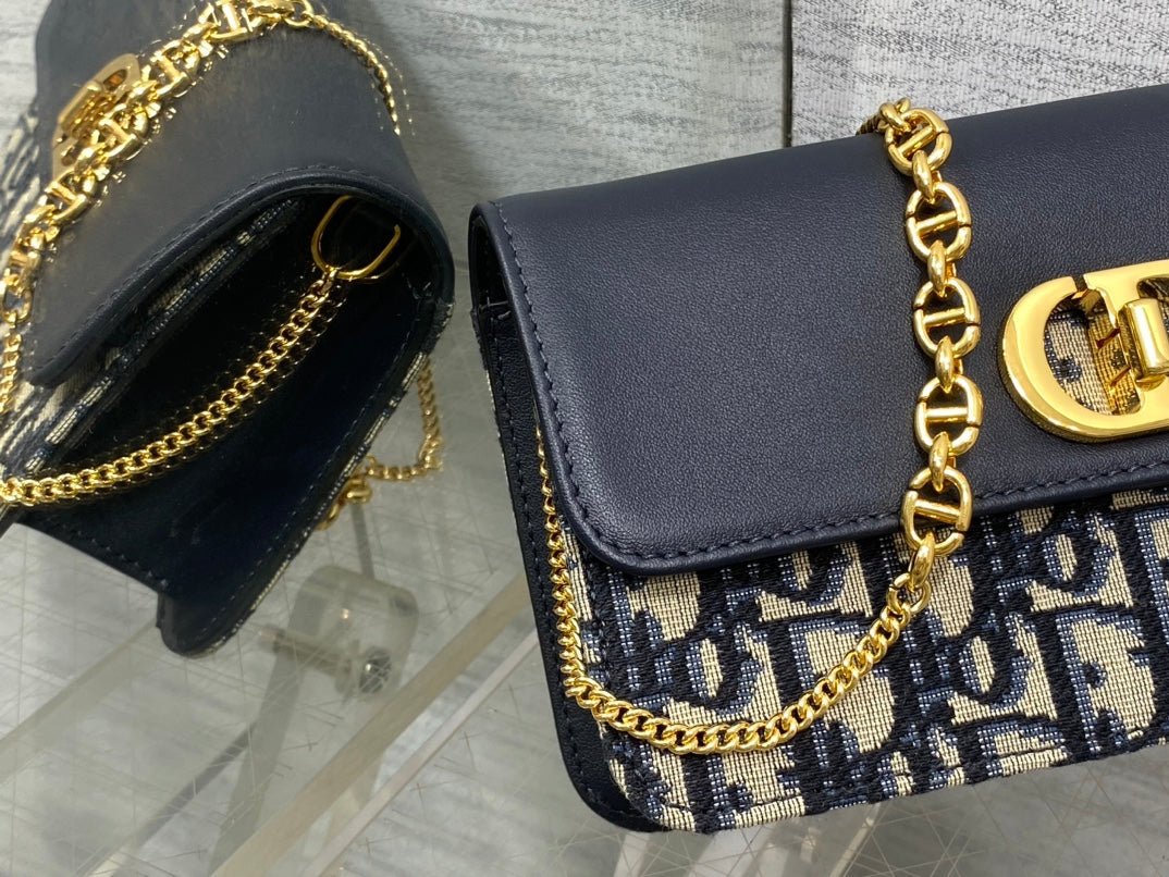 Dior Montaigne Avenue Mini 22 Navy Blue Calfskin - Image 7