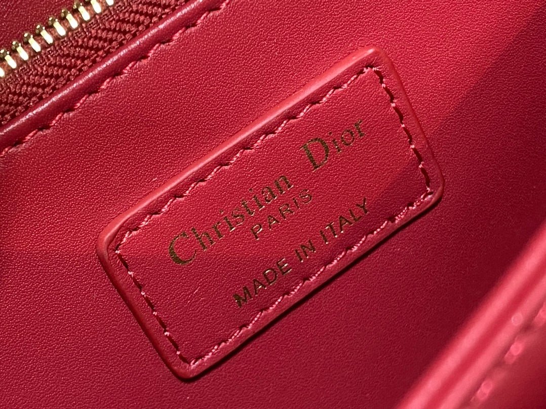 Dior Mini Series 24 Ruby Red Patent Bag - Image 6