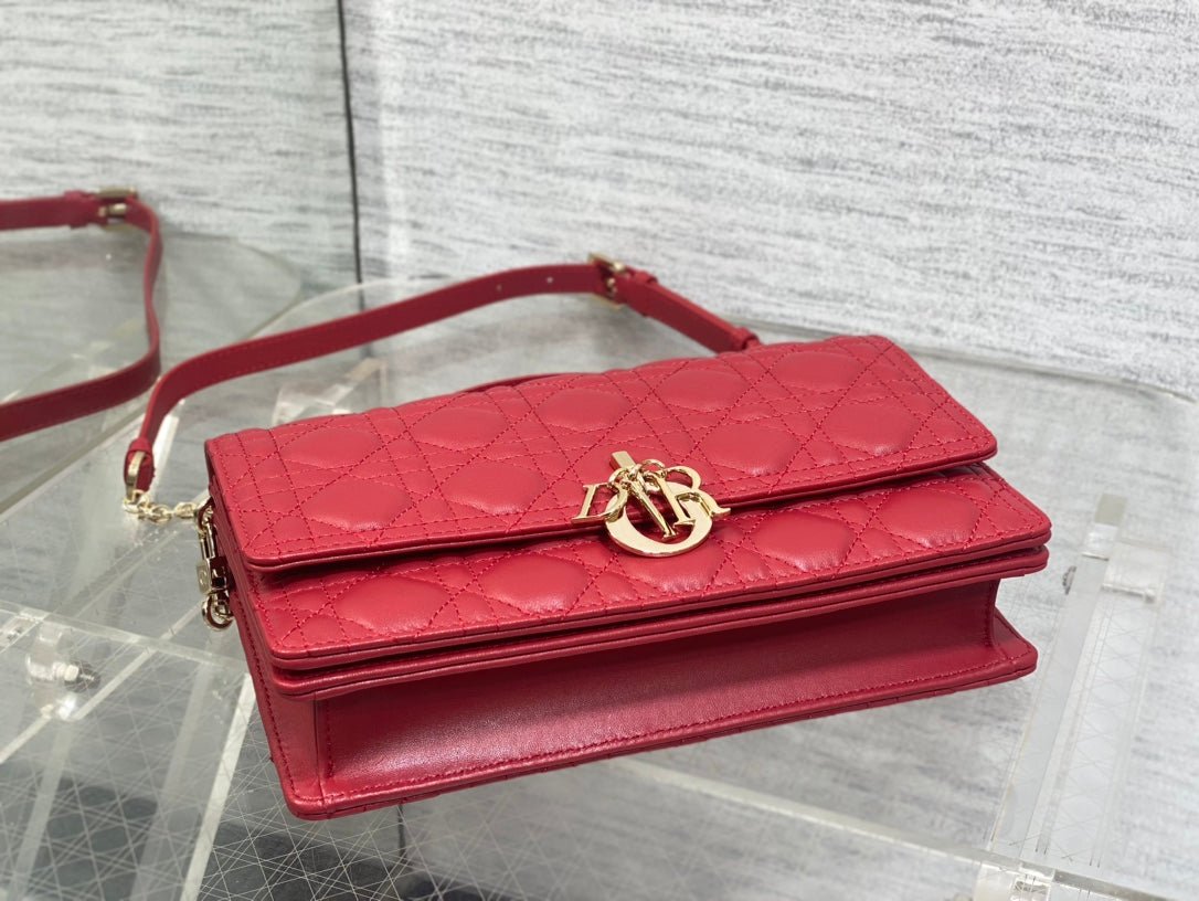 Dior Mini Series 24 Ruby Red Patent Bag - Image 9