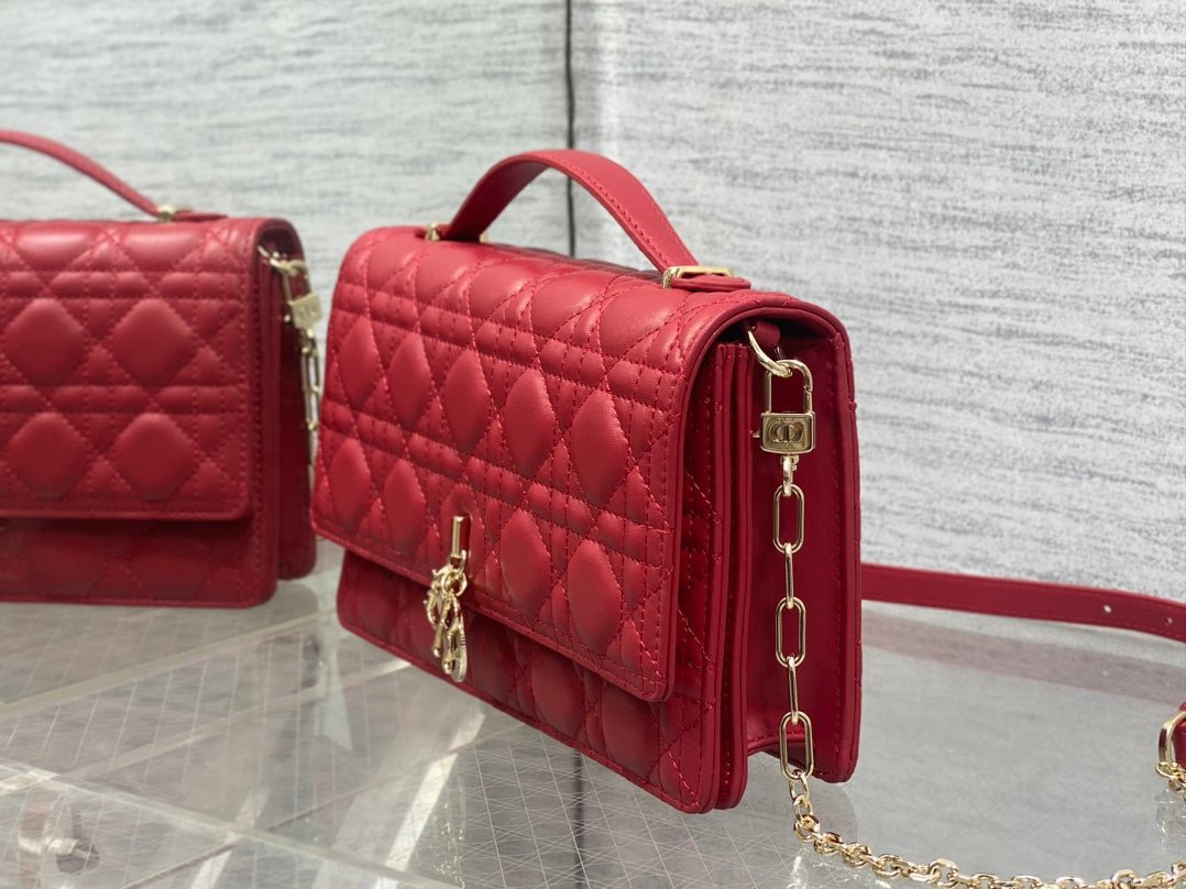 Alternative view of Dior Mini Series 24 Ruby Red Patent Bag