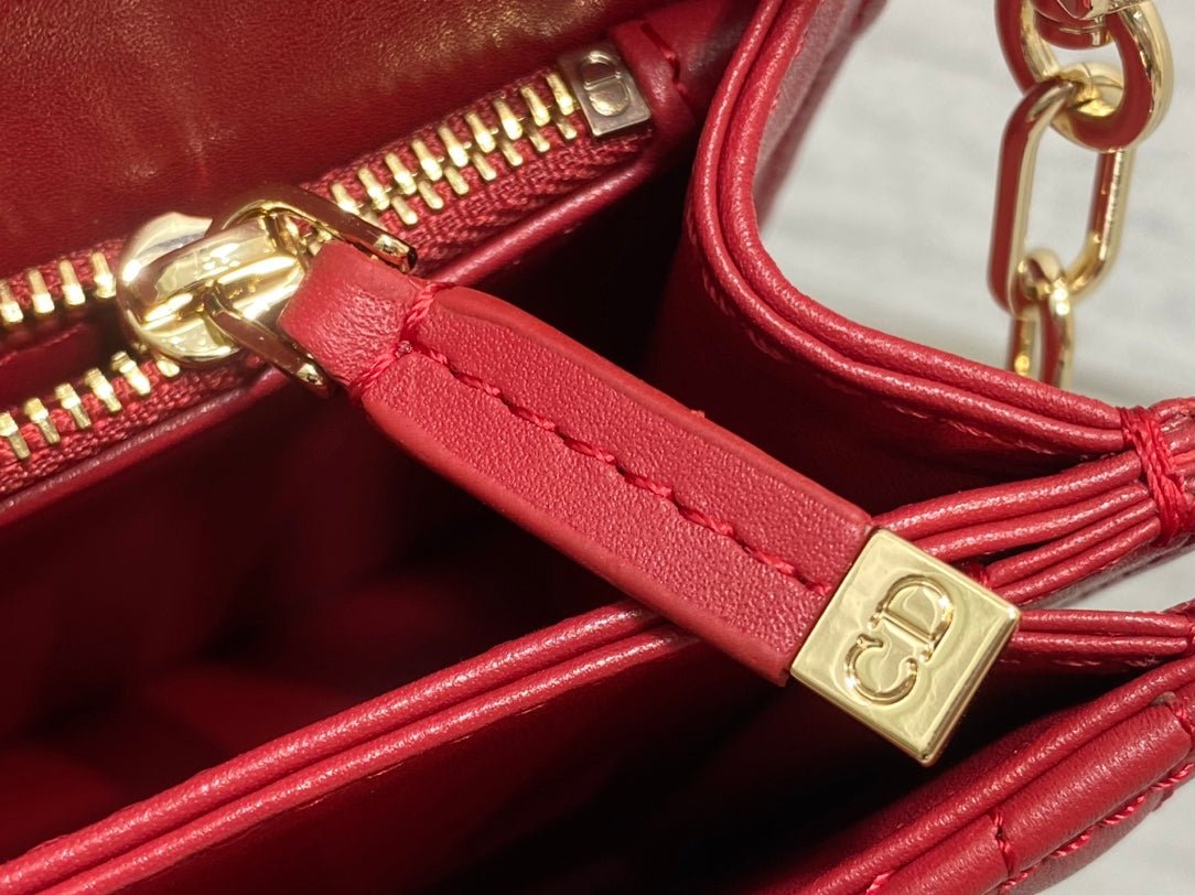 Dior Mini Series 24 Ruby Red Patent Bag - Image 8