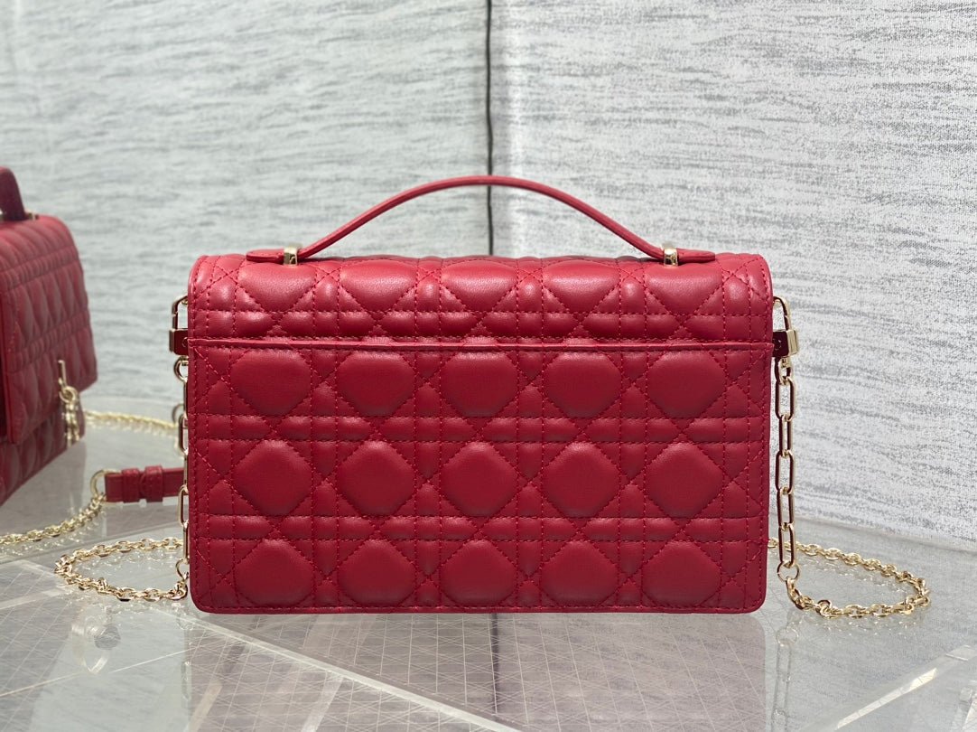 Dior Mini Series 24 Ruby Red Patent Bag - Image 3