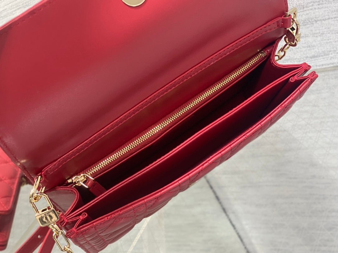 Dior Mini Series 24 Ruby Red Patent Bag - Image 7