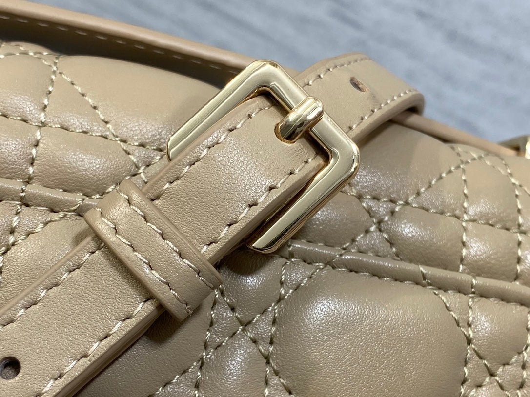 Dior Mini Series 24 Camel Beige Patent Calfskin Bag - Image 5