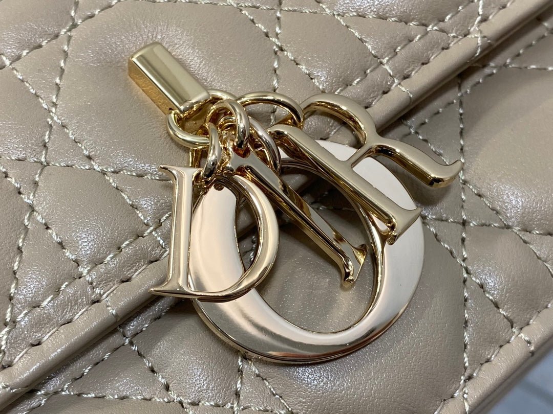 Dior Mini Series 24 Camel Beige Patent Calfskin Bag - Image 7
