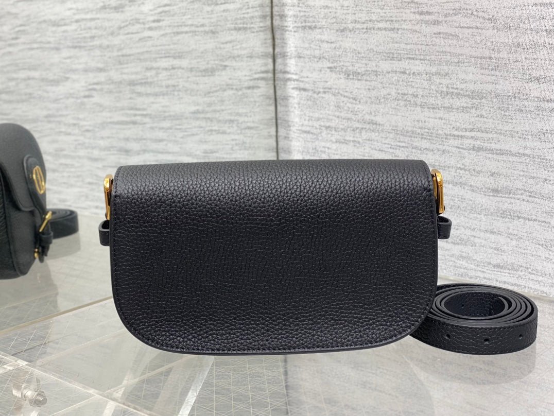 Dior Mini Bobby Flap Bag Black Grained Lambskin - Image 5