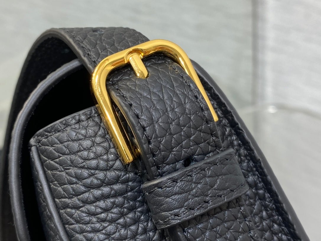 Dior Mini Bobby Flap Bag Black Grained Lambskin - Image 7