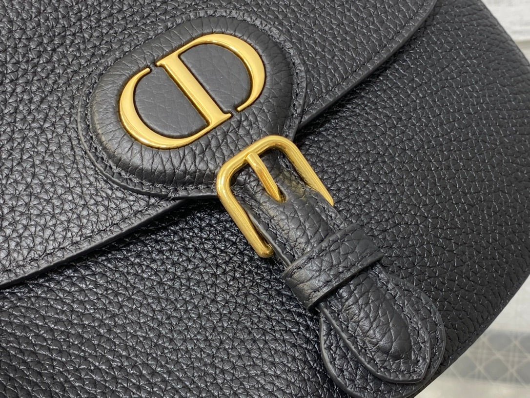 Dior Medium Bobby Flap Bag Black Grained Lambskin - Image 6