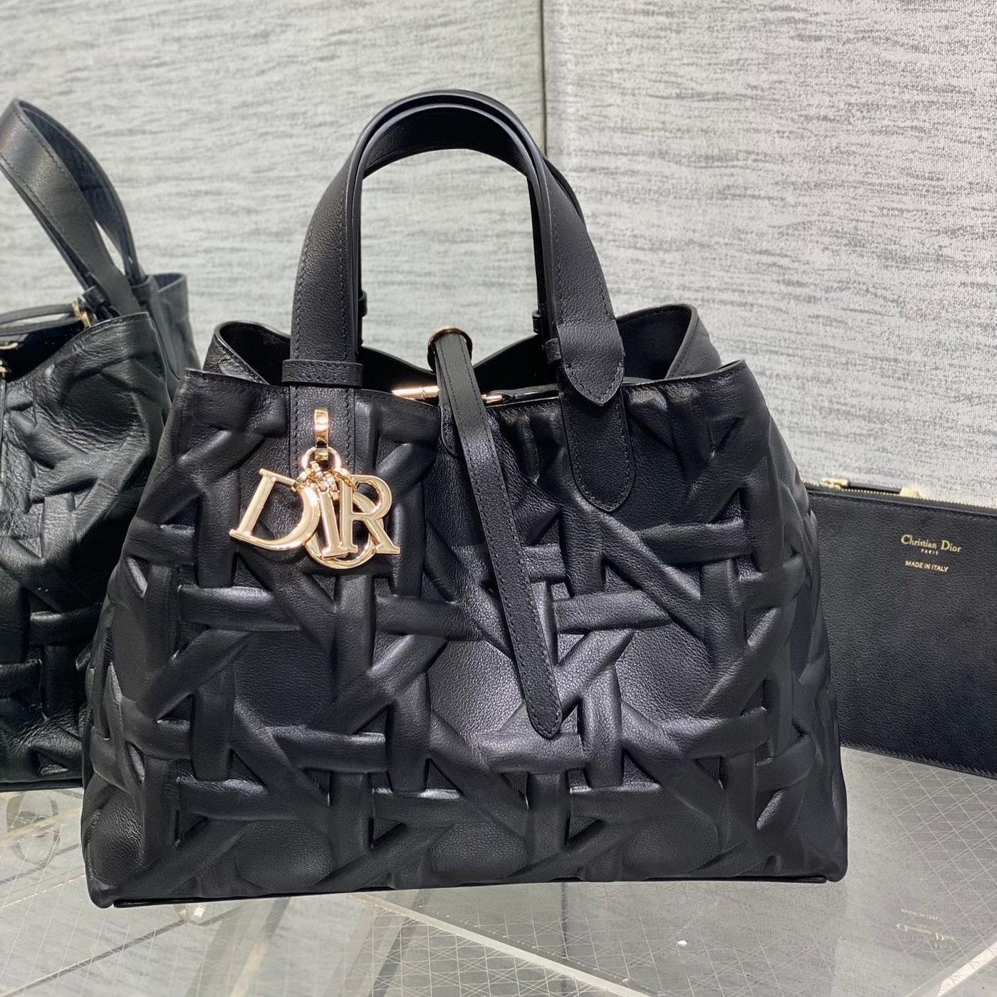 Dior Always Medium Black Quilted Calfskin Tote
