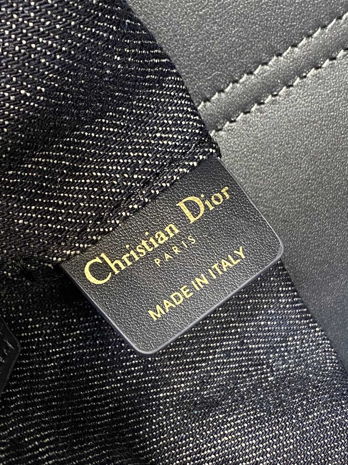 Dior Toujours Mini Blue Denim Graphic Tote Bag - Image 8