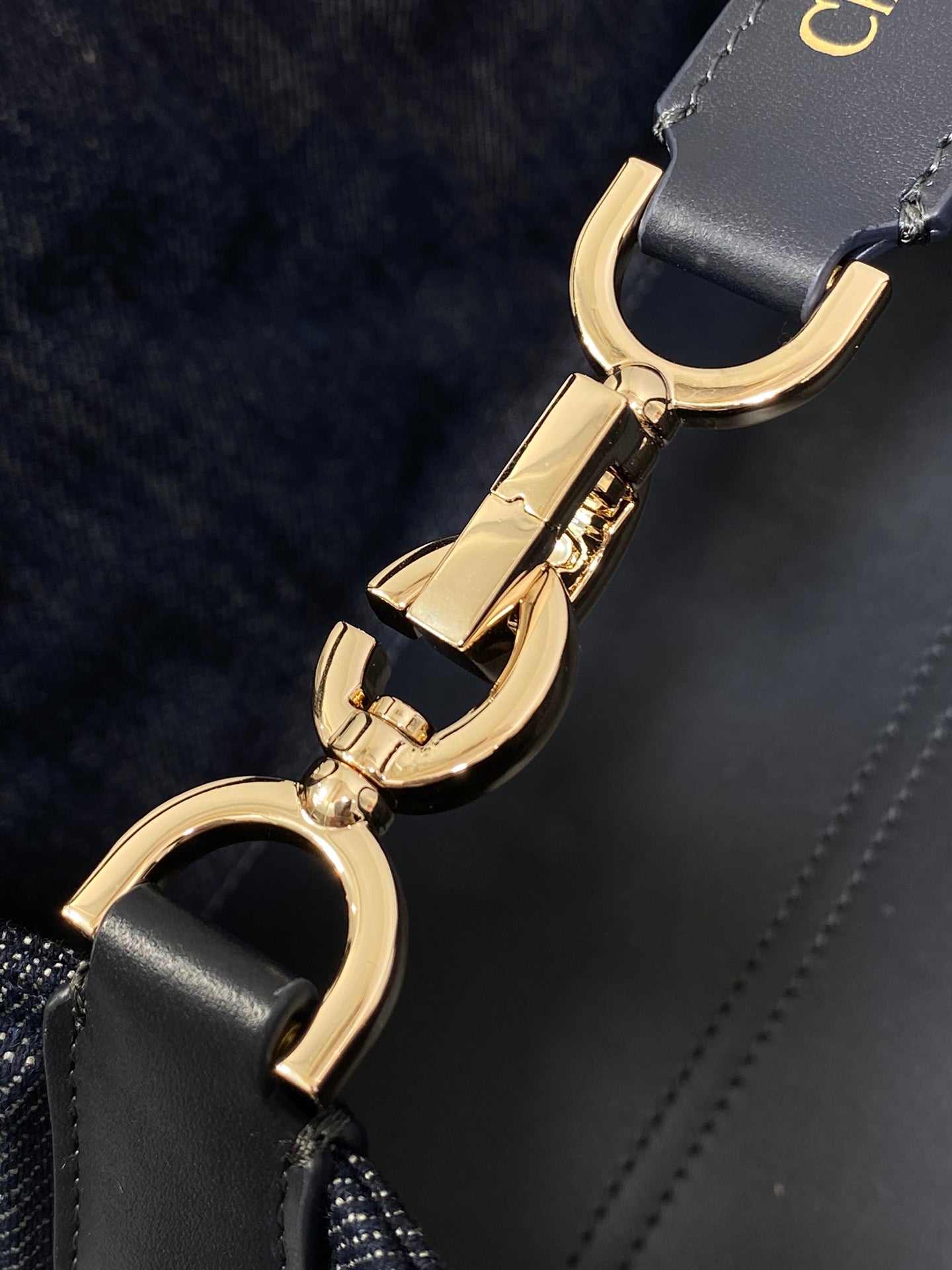 Dior Toujours Mini Blue Denim Graphic Tote Bag - Image 9