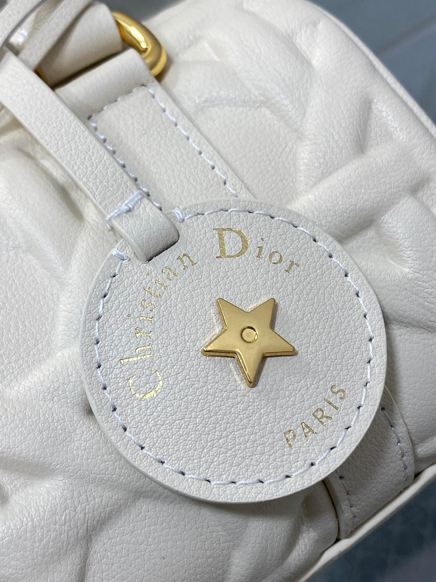 Dior Groove Mini White Cream Quilted Calfskin Bag - Image 5